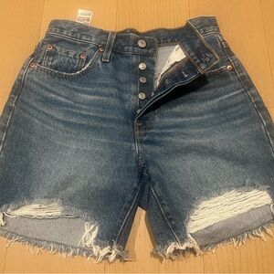 Denim Distressed Women's Shorts